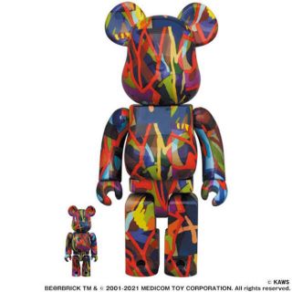 メディコムトイ(MEDICOM TOY)の【本物】KAWS BE@RBRICK  TENSION 100% & 400%(フィギュア)