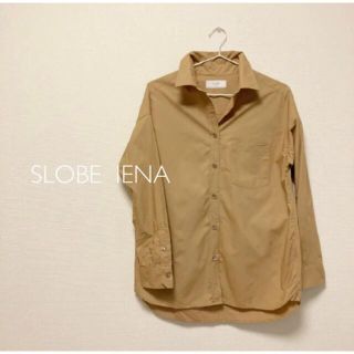 スローブイエナ(SLOBE IENA)の美品♡ スローブイエナ　タイプライターシャツ　ブラウン(シャツ/ブラウス(長袖/七分))