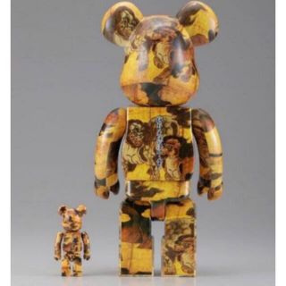 メディコムトイ(MEDICOM TOY)のBE@RBRICK 狩野永徳「唐獅子図屏風」100% & 400%(その他)