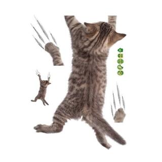 猫 シール 落ちる～! ねこちゃんデカシール ウォ―ルステッカー n6(猫)