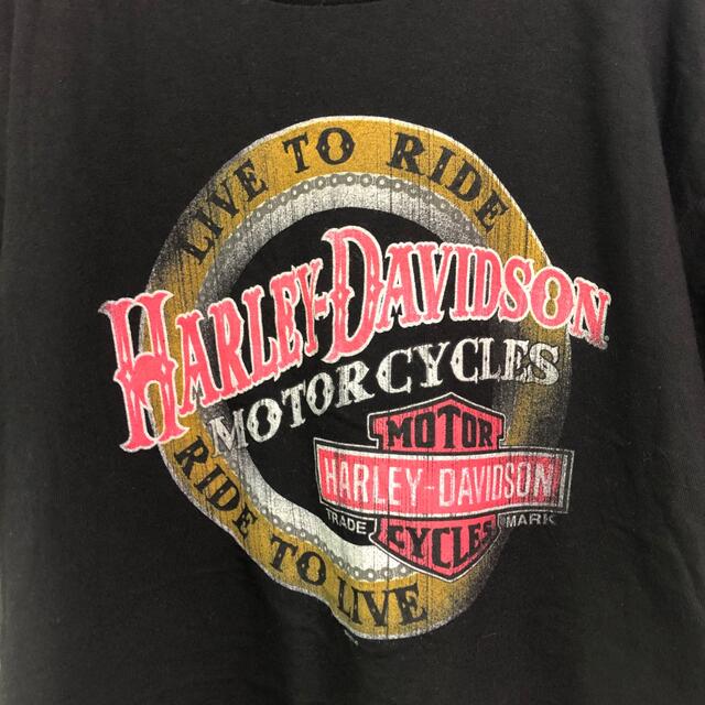 Harley Davidson(ハーレーダビッドソン)の【希少】90s ニカラグア製 ハーレーダビッドソン 両面プリント Tシャツ メンズのトップス(Tシャツ/カットソー(半袖/袖なし))の商品写真