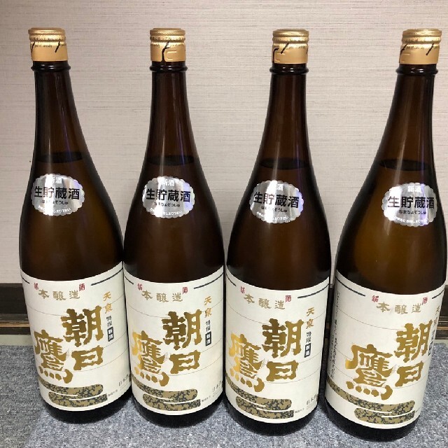 朝日鷹　1.8L　4本セット　生貯蔵酒　22年1月 食品/飲料/酒の酒(日本酒)の商品写真