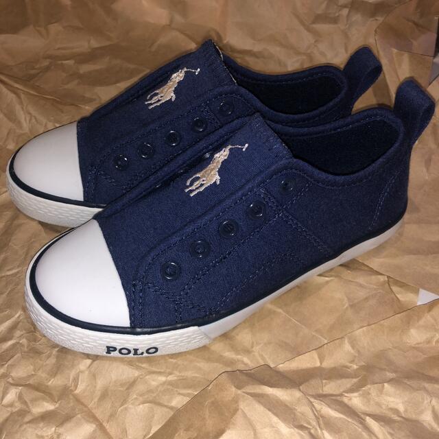 POLO RALPH LAUREN(ポロラルフローレン)の【未使用】POLO RALPH LAUREN キッズ/ベビー/マタニティのキッズ靴/シューズ(15cm~)(スリッポン)の商品写真