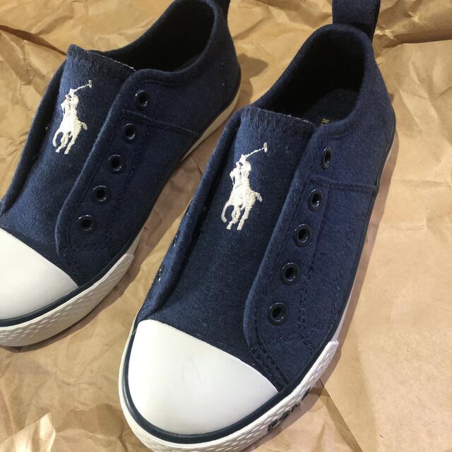 POLO RALPH LAUREN(ポロラルフローレン)の【未使用】POLO RALPH LAUREN キッズ/ベビー/マタニティのキッズ靴/シューズ(15cm~)(スリッポン)の商品写真