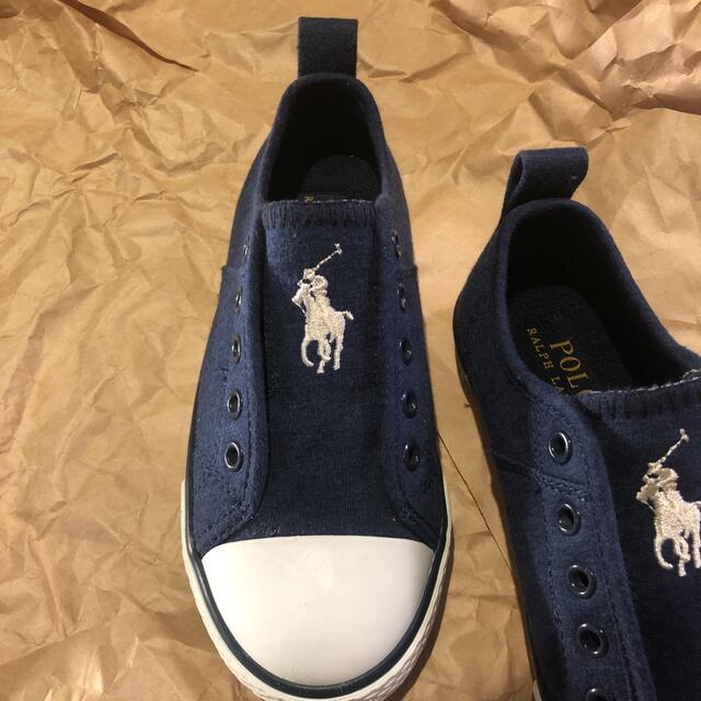 POLO RALPH LAUREN(ポロラルフローレン)の【未使用】POLO RALPH LAUREN キッズ/ベビー/マタニティのキッズ靴/シューズ(15cm~)(スリッポン)の商品写真