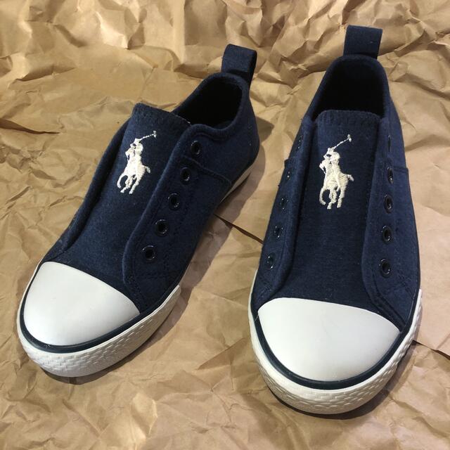 POLO RALPH LAUREN(ポロラルフローレン)の【未使用】POLO RALPH LAUREN キッズ/ベビー/マタニティのキッズ靴/シューズ(15cm~)(スリッポン)の商品写真