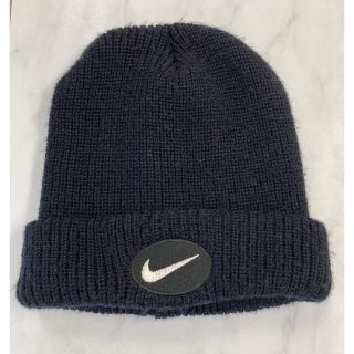 ナイキ(NIKE)のナイキ 黒 ニット帽 ニットキャップ ビーニー(ニット帽/ビーニー)