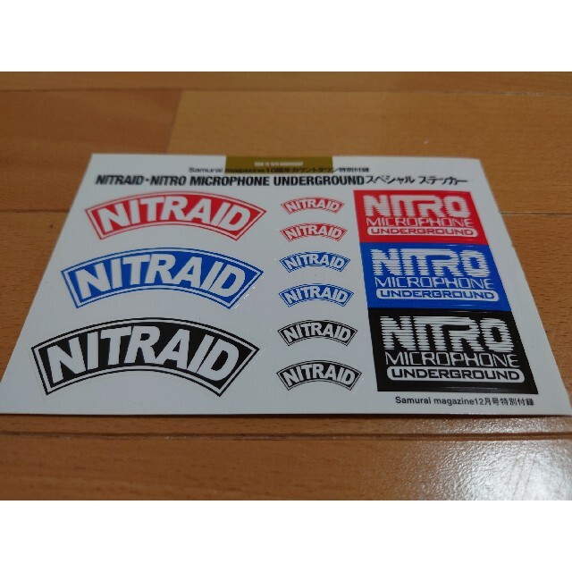 nitraid(ナイトレイド)のnitraid × NITRO MICROPHONE UNDERGROUND 自動車/バイクのバイク(ステッカー)の商品写真