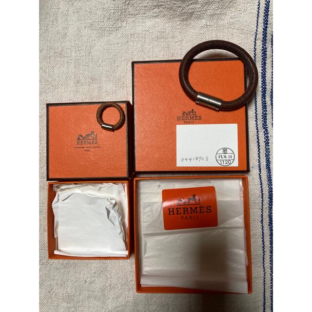 箱付き エルメス HERMES ブレスレット レザー