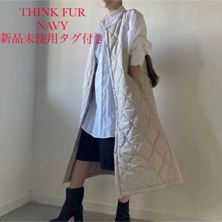 ドゥーズィエムクラス(DEUXIEME CLASSE)のTHINK FUR シンクファー　キルティングロングベストQuilt Vest(ベスト/ジレ)