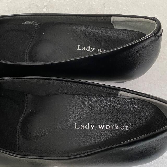 asics(アシックス)の【Lady worker】レディーワーカー　パンプス　未使用　22 EEEE レディースの靴/シューズ(ハイヒール/パンプス)の商品写真