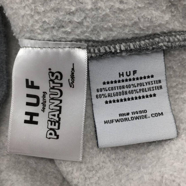 HUF プリント パーカー 裏起毛 3