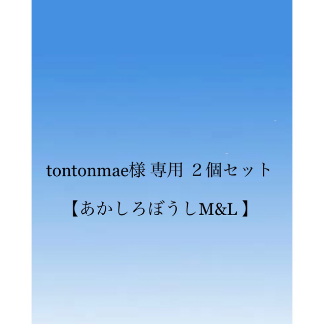 【新品・激安】あかしろぼうしMサイズ2個セットサイズと個数を自由に組み替え可能 キッズ/ベビー/マタニティのこども用ファッション小物(帽子)の商品写真