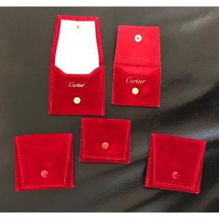 カルティエ(Cartier)の美品★カルティエ  Cartier 指輪ポーチ2種類　アクセサリーケース(ポーチ)