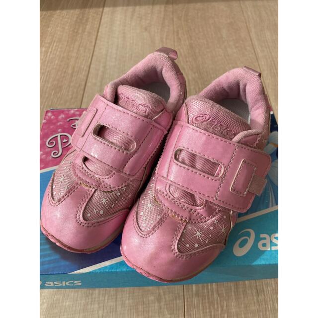 asics(アシックス)の♡ディズニー　アシックス　シンデレラ　スニーカー　ピンク　16センチ♡ キッズ/ベビー/マタニティのキッズ靴/シューズ(15cm~)(スニーカー)の商品写真