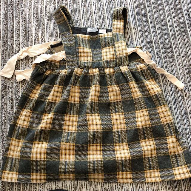 ZARA KIDS(ザラキッズ)のZARA コーデュロイワンピース キッズ/ベビー/マタニティのキッズ服女の子用(90cm~)(ワンピース)の商品写真