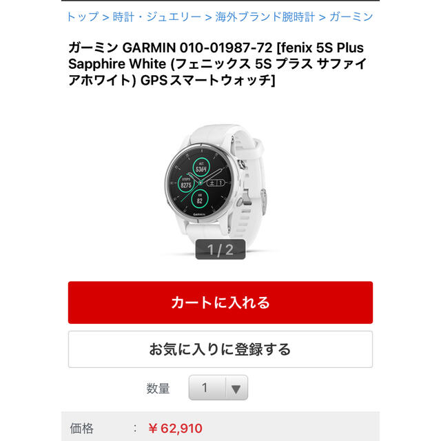 Garmin fenix5s plus (black)