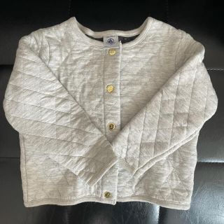 プチバトー(PETIT BATEAU)のプチバトー　キルティングカーディガン　3a(カーディガン)