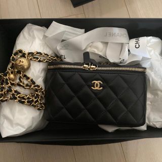 新品 CHANEL シャネル ヴァニティバッグ ボールチェーン ヴァニティケース