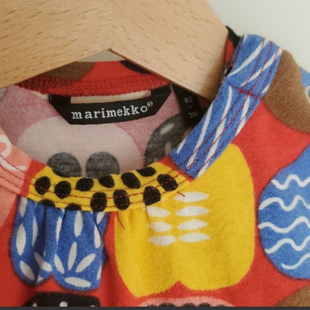 marimekko(マリメッコ)のmarimekko　マリメッコ　ロンパース　ワンピース　60 新生児　ベビー キッズ/ベビー/マタニティのベビー服(~85cm)(ロンパース)の商品写真