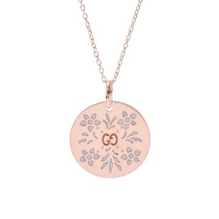 グッチ(Gucci)のグッチ  GGブルームス メダル 草花モチーフ ネックレス(ネックレス)