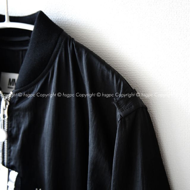 MM6(エムエムシックス)のMM6 ナイロン ボンバー ジャケット コート MA1 オーバサイズ レディースのジャケット/アウター(ミリタリージャケット)の商品写真