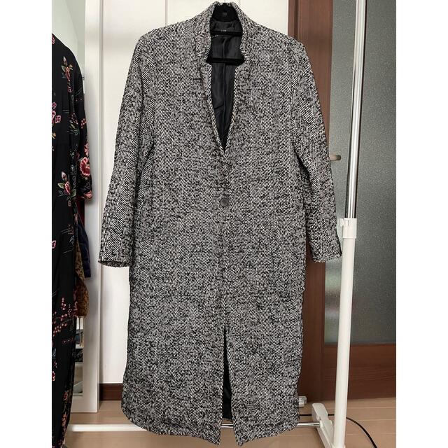 ZARA - ZARA basic チェック チェスターコート Lサイズの通販 by ZARA - ZARA basic チェック チェスターコート Lサイズの通販 by