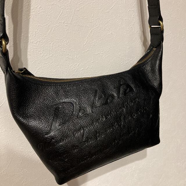 Dakota(ダコタ)の【極美品】Dakota ダコタ 型押しレザー ショルダーバッグ ブラック レディースのバッグ(ショルダーバッグ)の商品写真