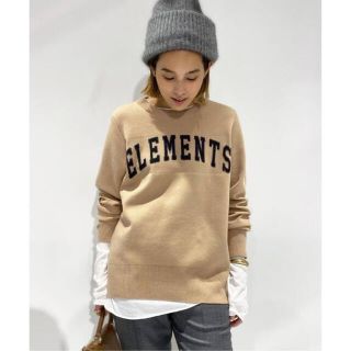 アパルトモンドゥーズィエムクラス(L'Appartement DEUXIEME CLASSE)の新品　AP STUDIO★ ELEMENTS ニットプルオーバー(ニット/セーター)