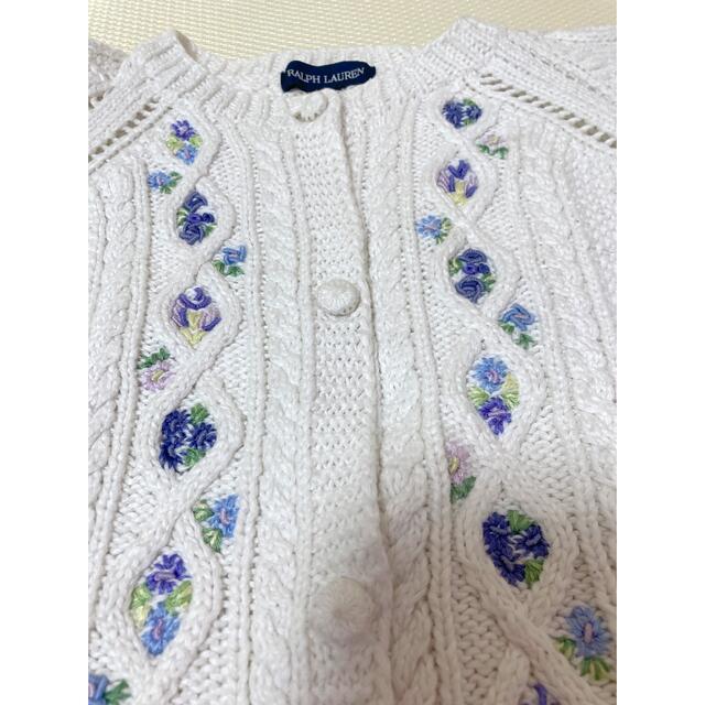 Ralph Lauren(ラルフローレン)のラルフローレン　ニット110 キッズ/ベビー/マタニティのキッズ服女の子用(90cm~)(カーディガン)の商品写真