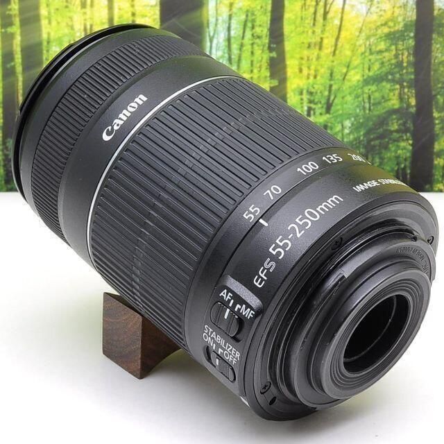 キャノン望遠レンズ☆EF-S 55-250mm手ブレ補正つき☆2320-1