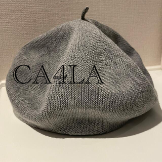 カシラ(CA4LA)のCA4LA ベレー帽 グレー(ハンチング/ベレー帽)