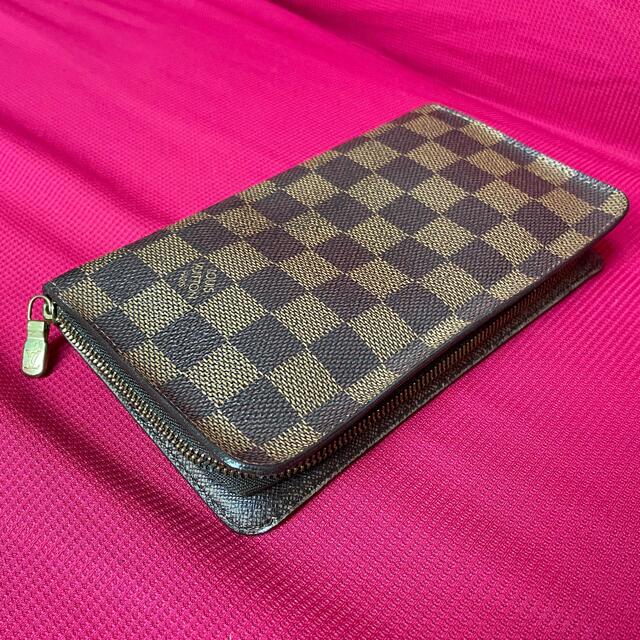【本物】ルイヴィトン ダミエ ラウンドファスナー 長財布 【本物】ルイヴィトン ダミエ ラウンドファスナー 長財布