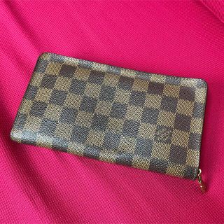 【本物】ルイヴィトン ダミエ ラウンドファスナー 長財布 【本物】ルイヴィトン ダミエ ラウンドファスナー 長財布