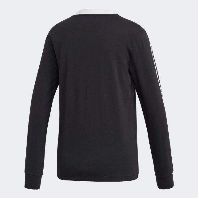 adidas(アディダス)の【新品未使用】アディダスオリジナルス　3ストライプ 長袖Tシャツ　黒　XL レディースのトップス(Tシャツ(長袖/七分))の商品写真