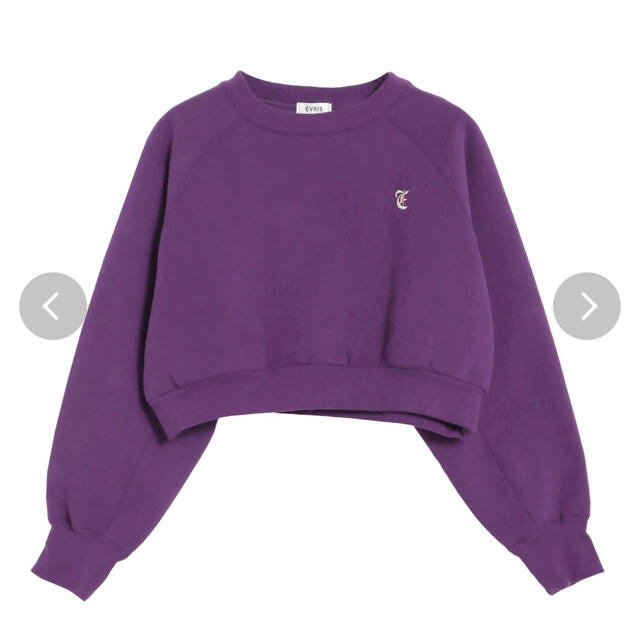 EVRIS(エヴリス)のEVRIS ショートスウェットTOPS レディースのトップス(トレーナー/スウェット)の商品写真