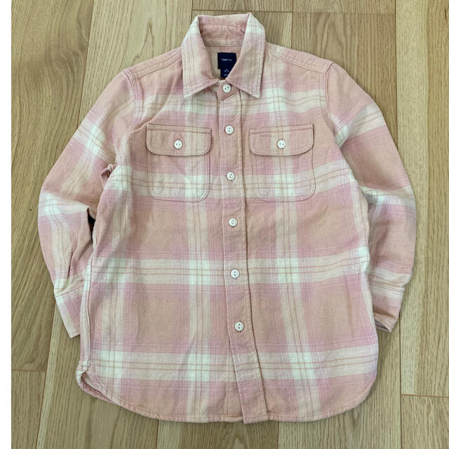 GAP Kids(ギャップキッズ)のGAP kids ネルシャツ size S キッズ/ベビー/マタニティのキッズ服女の子用(90cm~)(ブラウス)の商品写真