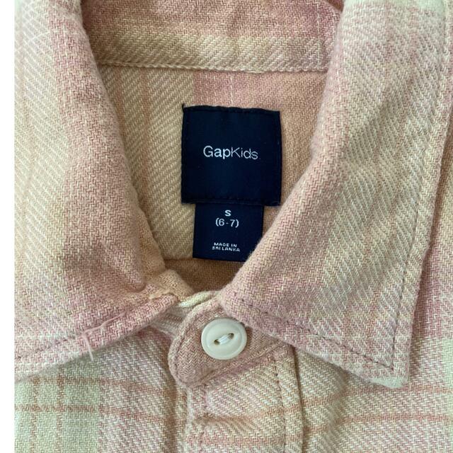 GAP Kids(ギャップキッズ)のGAP kids ネルシャツ size S キッズ/ベビー/マタニティのキッズ服女の子用(90cm~)(ブラウス)の商品写真