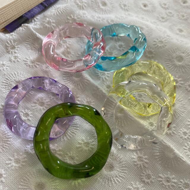 <再入荷>  -twist jelly-【clear ring】 レディースのアクセサリー(リング(指輪))の商品写真