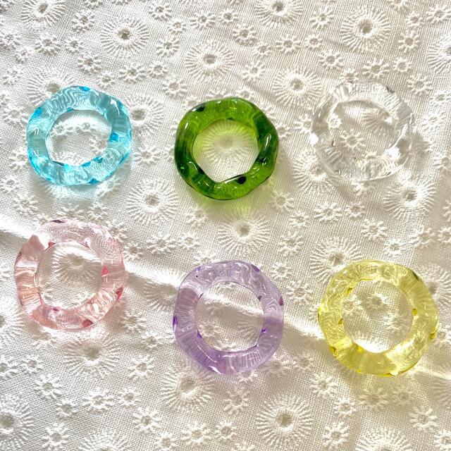 <再入荷>  -twist jelly-【clear ring】 レディースのアクセサリー(リング(指輪))の商品写真