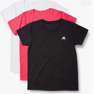 アディダス(adidas)のアディダス　Tシャツ　レディースMサイズ(Tシャツ(半袖/袖なし))