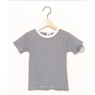 プチバトー(PETIT BATEAU)のボーダー柄半袖Tシャツ　ブルー　キッズ　プチバトー(Tシャツ/カットソー)