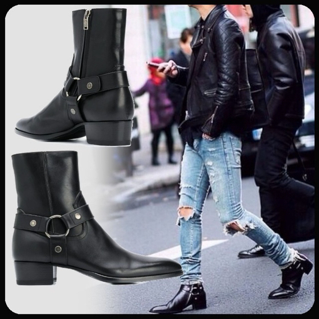 SAINT LAURENT リングブーツ サンローラン シューズ 靴 42 - ブーツ SAINT LAURENT リングブーツ サンローラン シューズ 靴 42 - ブーツ