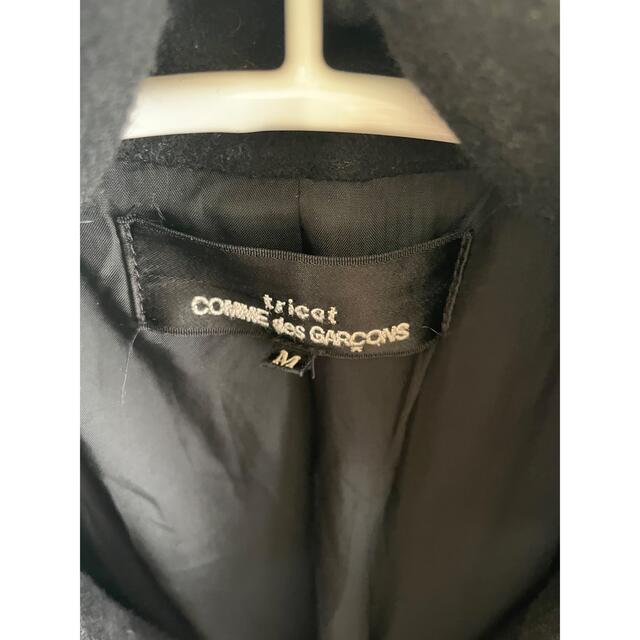 COMME des GARCONS(コムデギャルソン)のギャルソン  トリコ　コート　黒 レディースのジャケット/アウター(ロングコート)の商品写真