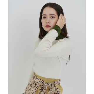 ユナイテッドアローズ(UNITED ARROWS)の刺繍入り タートルニット TINA：JOJUN ティーナ　ジョジュン(ニット/セーター)