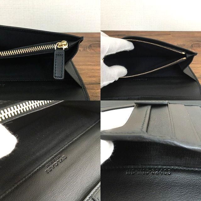 極美品 BVLGARI 長財布 ブラック レザー 31896 211