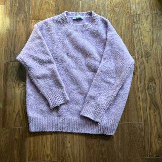 ザラ(ZARA)のZARA  パープルニット　　もちもちニット　ゆったりニット　6980円(ニット/セーター)