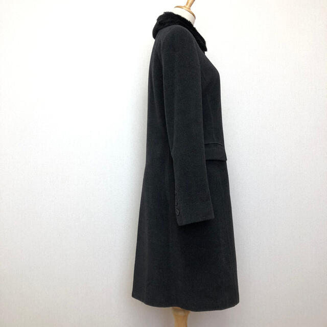 COMME CA DU MODE - コムサデモード ロングコート ウールコート ファー ... コムサ・デ・モード ロングコート ウール混 無地 アウター M相当 メンズ フリーサイズ ブラウン COMME CA DU MODE