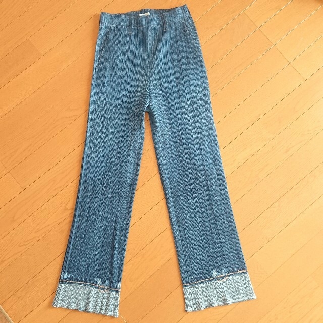 お年玉セール特価】 PLEATS PLEASE ISSEY MIYAKE - デニム風 パンツ(美