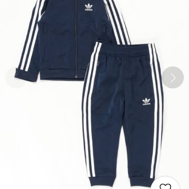 adidas(アディダス)のadidas 100cm キッズ  トラックスーツ セットアップ パーカー キッズ/ベビー/マタニティのキッズ服男の子用(90cm~)(パンツ/スパッツ)の商品写真